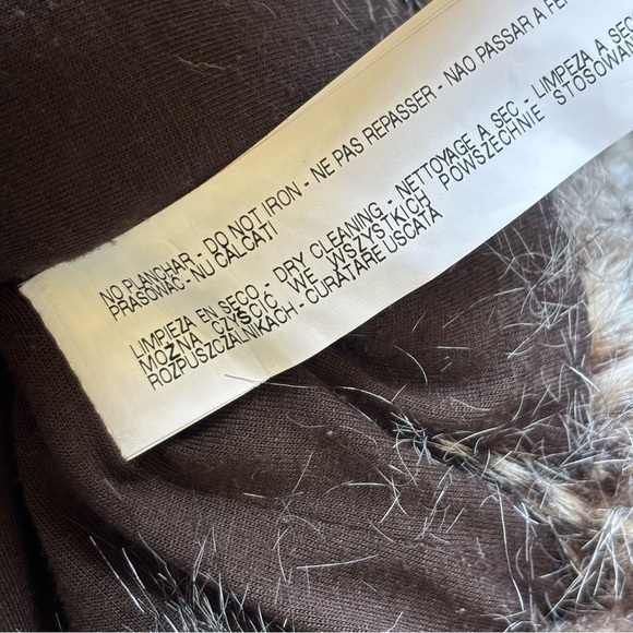 Zara Faux Fur Open Vest Womens Small Long Haired Peacock Animal Print Glam Party - Picture 10 of 12